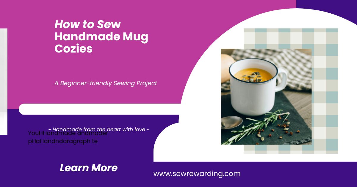 How to Sew Handmade Mug Cozies