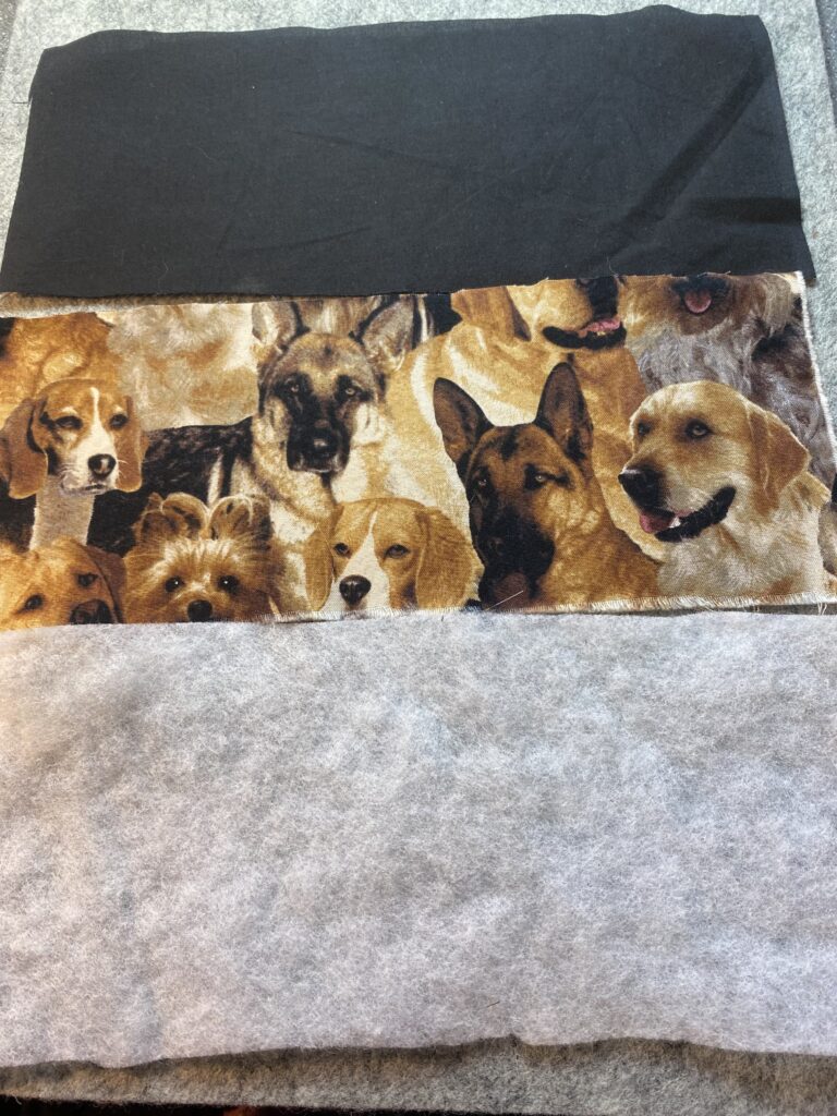 Mug Cozy Fabric Layout